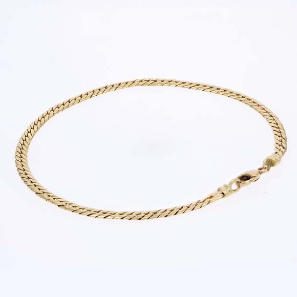 French Modern Marine Mesh 18 Karat Yellow Gold Bracelet - Picture 5 of 7